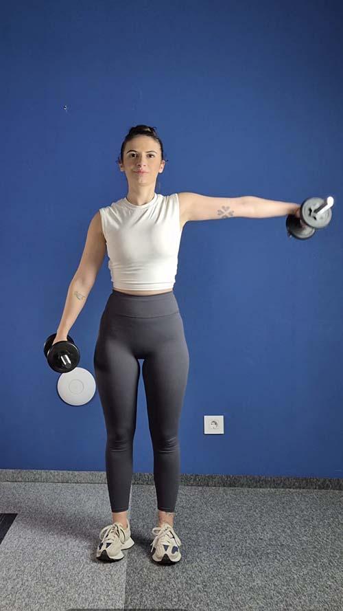 Alternate Dumbbell Lateral Raise